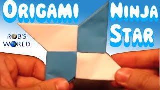 How to Make an Origami Ninja Star Shuriken  DoubleSided [upl. by Reinertson]