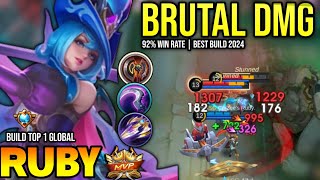 RUBY BEST BUILD 2024  BUILD TOP GLOBAL RUBY GAMEPLA  MOBILE LEGENDS✓ [upl. by Lejna963]