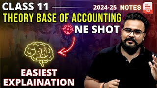 Theory Base of Accounting Class 11 Accounts ONE SHOT  Accounting Principles and Concepts [upl. by Hebrew727]