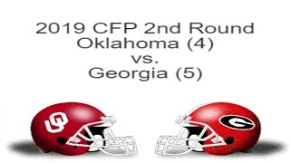 Game 6  2019 College Football 12Team Playoff Simulation NCAA 14  Oklahoma vs Georgia [upl. by Marcelia757]