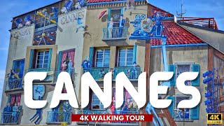 Cannes France 🇫🇷 Walking tour of CANNES beautiful city on FRENCH RIVIERA [upl. by Zipporah]