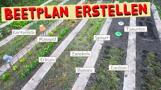 Beetplan für einen Gemüsegarten einfach erstellen  Wie wichtig sind Mischkultur und Fruchtfolgen [upl. by Ihcego393]