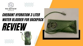 Review CHERAINT Hydration Water 3 Liter Bladder for Hiking Backpack [upl. by Eilsek]