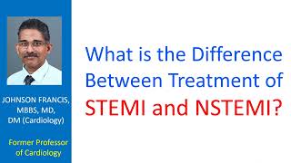 What is the difference between treatment of STEMI and NSTEMI [upl. by Ennazus49]