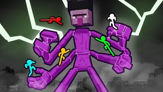 Stickman VS Minecraft Mutant Witch Battle  AVM Shorts Animation [upl. by Latsyrd]