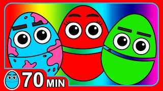 quotColor Songs Collectionquot Vol 1  Childrens Colours Rhymes  Teach Kindergarten Kids  2D Animation [upl. by Magee]