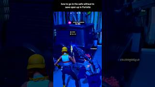 How to go in the safe with out the safe Open op in fortnite subscribe gaming fortniteclips [upl. by Largent]