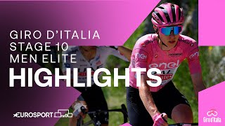 A WIN TO REMEMBER 🥹  Giro DItalia Stage 10 Race Highlights  Eurosport Cycling [upl. by Jamieson]