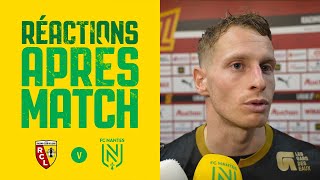 RC Lens  FC Nantes  la réaction de Nicolas Cozza [upl. by Kired]