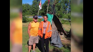 Jackie Vautour Family Continues Peaceful Protest At Their Parks Canada Location At Kouchibouguac [upl. by Rebma]