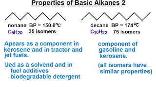 Organic Chemistry  Ch 1 Basic Concepts 6 of 97 Properties of Basic Alkanes Part 2 [upl. by Elaine]