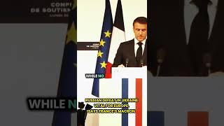 French President Macron does not rule out Europe sending troops to Ukraine emmanuelmacron ukraine [upl. by Rube]