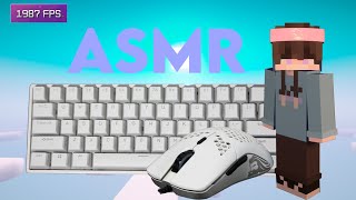 Bedwars ASMR Keyboard amp Mouse Sounds  Hypixel Bedwars2 [upl. by Norihs]