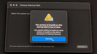 The version of macOS on this startup disk is out of date Error Message Mac Fix [upl. by Beard619]