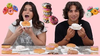 Dont pick the wrong donut challenge TRIVIA EDITIONKeilly and Kendry [upl. by Llewkcor380]