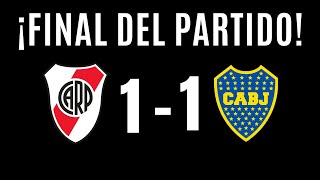 🔴 RIVER Y BOCA IGUALARON 1 A 1 EN EL MONUMENTAL [upl. by Anohsal]