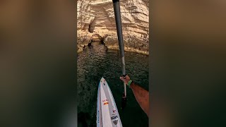 Exploring the mesmerising Gargano cave by SUP 😎🤙 [upl. by Sesilu]