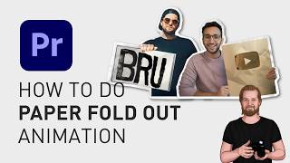 How to create paper fold out animation Premiere Pro [upl. by Joung996]