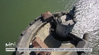 VUE DEN HAUT  Dans le bassin de Marennes le fort Louvois [upl. by Aelahs]