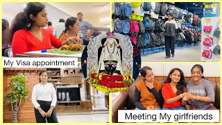 Meeting My Friends before they Leave India 🇮🇳Visa Appointment 📅SPURTHI VLOGS [upl. by Onibas237]