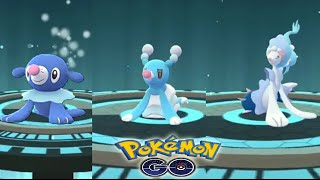 POPPLIO evolution into BRIONNE and PRIMARINA in Pokemon GO  Trainer Ari [upl. by Hagile]