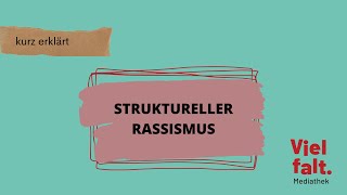 Was ist eigentlich Struktureller Rassismus [upl. by Ellebasi703]