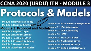 Protocols and Models  ITN  Module 3  FREE CCNA 200301 UrduHindi [upl. by Halden]