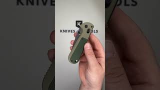 Benchmade Redoubt 431SBK 1 Serrated Black Tanto CPM D2 Green Grivory pocket knife [upl. by Zed84]