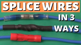 How to splice wires  how to solder how to crimp wire connectors [upl. by Rothschild]