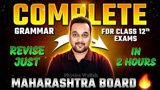 Complete English Grammar for Class12th Board Exams  Revision in Just 2 hours [upl. by Dilahk745]