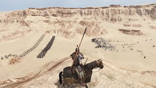 1000 MEN DESERT VALLEY BATTLE Mount amp BLade 2 BANNERLORD [upl. by Ased632]