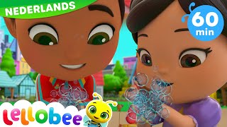 🧽 Was je handen 🧽  Lellobee Nederlands  Kinderliedjes  Leervideos voor kinderen [upl. by Kcirdef]