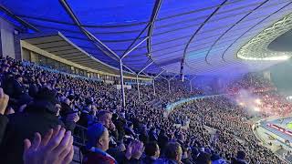 Pyro und Feuerwerk vor Hertha BSC gegen Köln [upl. by Hashum]