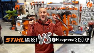 Chainsaw Comparison Husqvarna 3120 XP vs STIHL MS 881 [upl. by Atews]