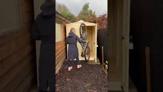 Evie Richards gets an Asgard MTB Storage Shed [upl. by Asirac]