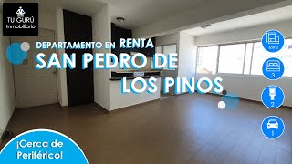 Departamento en renta en San Pedro de los Pinos con ¡3 RECAMARAS [upl. by Ateloiv]