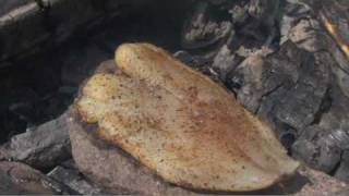 Trail Chef How To Bake A Fish On a Rock [upl. by Trebla]