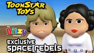 EXCLUSIVE Toonstar Toys Space Rebels STAR WARS Money boxes Leia and Luke by DTSE The Ditzy Channel [upl. by Ynohta506]