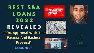 Best SBA Loans 2022 Revealed 90 Approval With The Fastest And Easiest Process  5000000 [upl. by Laeahcim]