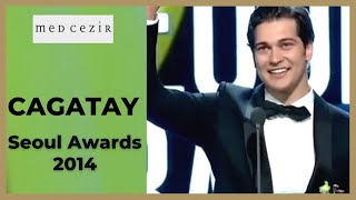 Cagatay Ulusoy ❖ Medcezir ❖ 2014 Seoul Drama Awards ❖ English [upl. by Genia195]