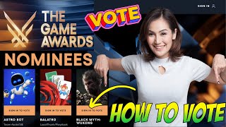 How to vote for The Game Awards 2024  the game awards 2024 voting [upl. by Anilehcim]