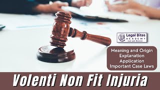 Volenti Non Fit Injuria  Meaning  Origin  Explanation  Application  Important Case Laws [upl. by Maidy]