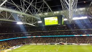 10 målet i SverigeItalien VM playoff  målskytt Jakob Johansson firas på Friends Arena [upl. by Corrianne]