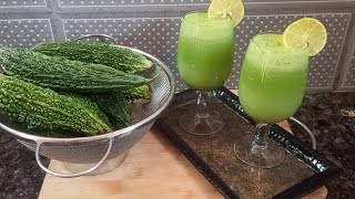 Karela Juice  Karela Juice Recipe  How To Make Karela Juice  Bitter Gourd Juice NeelasRecipes [upl. by Ileane]