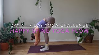 15 min  Gentle Yoga for Healthy Spine  Day 4   day Yoga Challenge Beginner Friendly [upl. by Nalyr140]