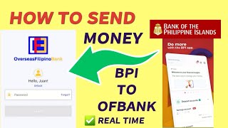 HOW TO SEND  TRANSFER MONEY FROM BPI TO OFBANK LANDBANK ACCOUNT  BPI TO OFW BANK  BabyDrewTV [upl. by Furlong994]