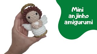 MINI ANJINHO AMIGURUMI [upl. by Augustin]