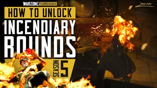 How to get FIRE BULLETS in COD Warzone INCENDIARY ROUNDS UNLOCK GUIDE Season 5 [upl. by Keely]