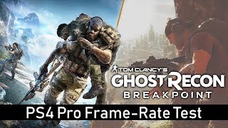 Ghost Recon Breakpoint on PS4 Pro FrameRate Test [upl. by Notkcorb]