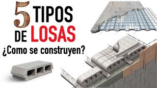 Conoce 5 distintos tipos de LOSAS  Proceso constructivo y características [upl. by Wawro286]